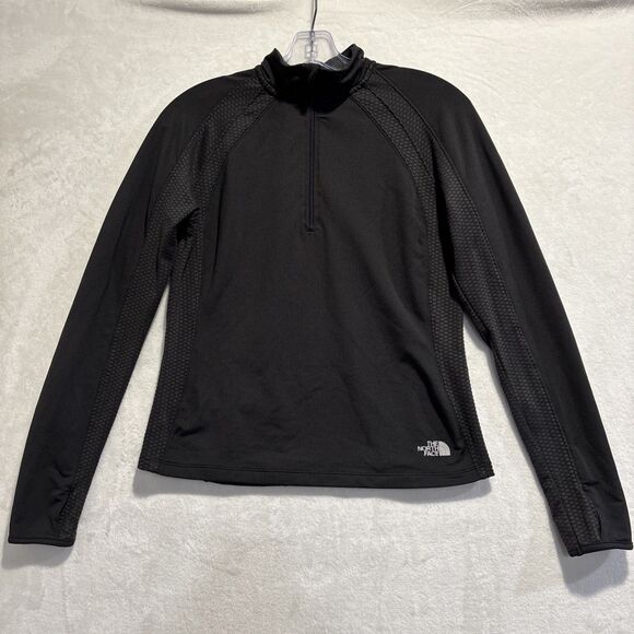 THE NORTH FACE Women's Long Sleeve 1/2 Zip Flight Series Shirt Black Medium - Picture 1 of 15